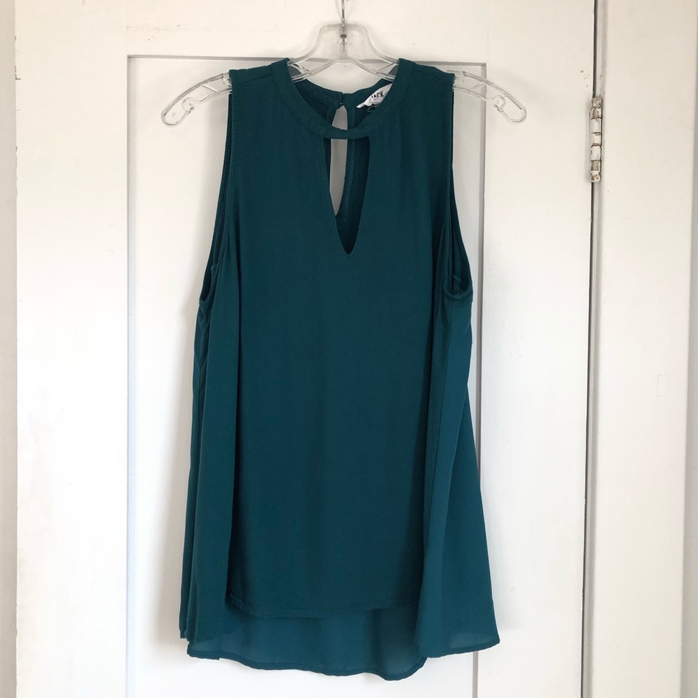 Jack by BB Dakota Green Sleeveless Blouse